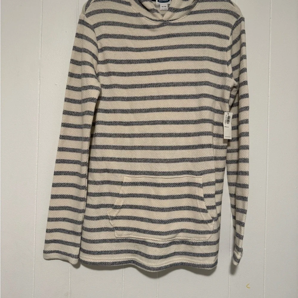 Striped Cali-Fleece Pullover Hoodie
